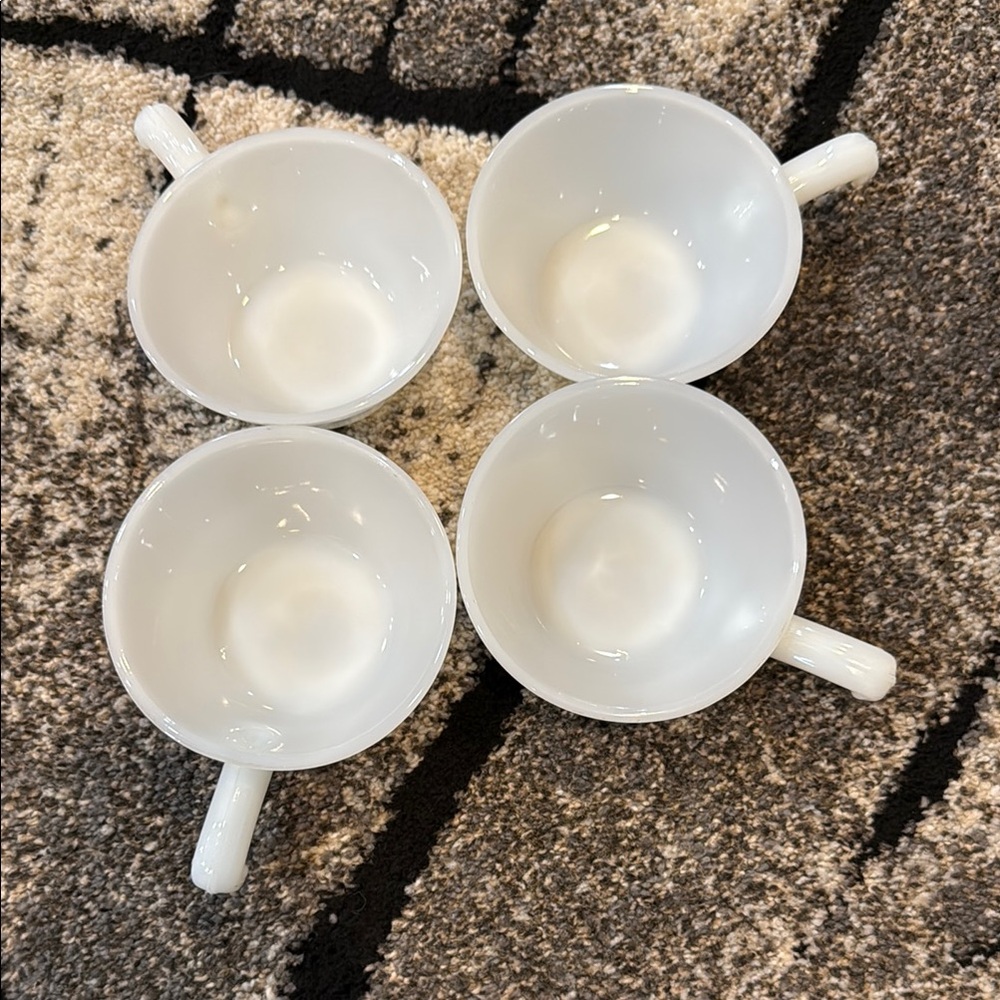 Set of Four Fire King Soup bowls